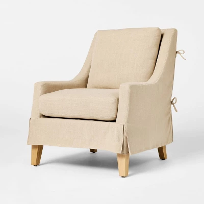 Camas Slipcover Accent Chair Khaki - Threshold™ Designed With Studio McGee 3 Camas Slipcover Accent Chair Khaki - Threshold™ Designed With Studio McGee