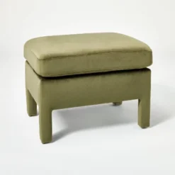 Bellfield Fully Upholstered Ottoman - Threshold™ Designed With Studio McGee -Interior Sale Store GUEST 8c2ae305 97a8 4ba0 8c59 1bb9984d6dae
