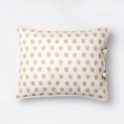 Lofty Cotton Slub Woodblock Print Floral Quilt Sham White/Mauve – Threshold™ Designed With Studio McGee -Interior Sale Store GUEST 91bdf0cb 01ba 49fd a8d1 d1eea5909891