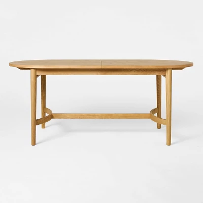 Cardamine Racetrack Dining Table Natural Wood - Threshold™ Designed With Studio McGee 4 Cardamine Racetrack Dining Table Natural Wood - Threshold™ Designed With Studio McGee - Image 2