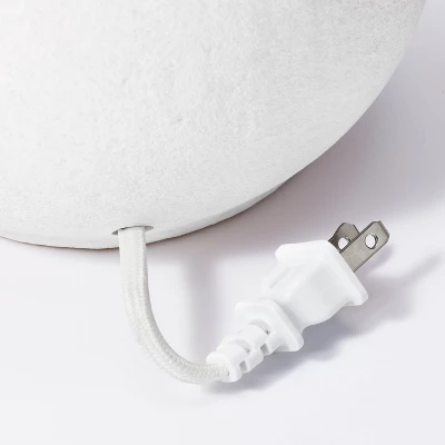 18.5"x11" Ceramic Table Lamp With Rattan Shade White - Threshold™ Designed With Studio McGee: Nightstand Wicker Lighting 7 18.5"x11" Ceramic Table Lamp With Rattan Shade White - Threshold™ Designed With Studio McGee: Nightstand Wicker Lighting - Image 5