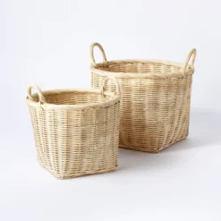 Medium Rattan Basket With Handles - Threshold™ Designed With Studio McGee -Interior Sale Store GUEST 98f7439a f4f3 4b0c bb44 b05a87aca74b