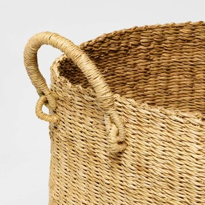 Set Of 2 Round Woven Baskets Beige - Threshold™ Designed With Studio McGee 4 Set Of 2 Round Woven Baskets Beige - Threshold™ Designed With Studio McGee - Image 2