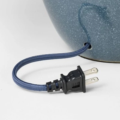 Large Ceramic Table Lamp Blue - Threshold™ Designed With Studio McGee 6 Large Ceramic Table Lamp Blue - Threshold™ Designed With Studio McGee - Image 4