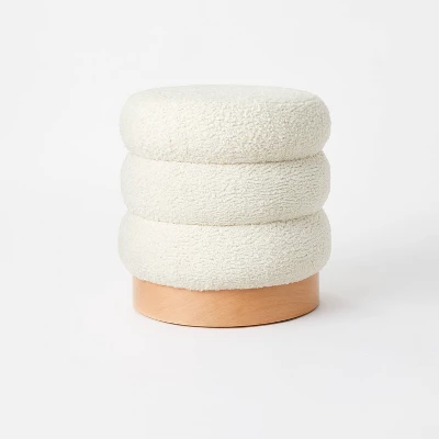 Clarkdale Channel Tufted Ottoman With Wood Base - Threshold™ Designed With Studio McGee 9 Clarkdale Channel Tufted Ottoman With Wood Base - Threshold™ Designed With Studio McGee - Image 7