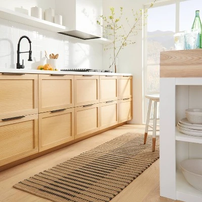 Reseda Hand Woven Striped Jute Cotton Area Rug Black - Threshold™ Designed With Studio McGee 3 Reseda Hand Woven Striped Jute Cotton Area Rug Black - Threshold™ Designed With Studio McGee