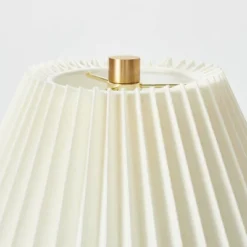 Oval Table Lamp With Pleated Shade (Includes LED Light Bulb) Red - Threshold™ Designed With Studio McGee -Interior Sale Store GUEST 9f3d6739 964f 4c0e 9fa2 364bd19643ae