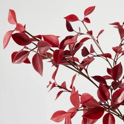 Eucalyptus Leaf Arrangement Burgundy - Threshold™ Designed With Studio McGee 3 Eucalyptus Leaf Arrangement Burgundy - Threshold™ Designed With Studio McGee - Image 2