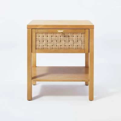 Palmdale Nightstand Woven 1 Drawer Natural - Threshold™ Designed With Studio McGee 4 Palmdale Nightstand Woven 1 Drawer Natural - Threshold™ Designed With Studio McGee - Image 2