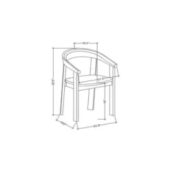 Terra Solid Wood Curved Back Dining Chair - Threshold™ Designed With Studio McGee -Interior Sale Store GUEST a386c950 6b68 47a0 8004 10af9f6b52b5