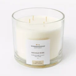 Clear Glass Masala Rose Candle White - Threshold™ Designed With Studio McGee 13 Clear Glass Masala Rose Candle White - Threshold™ Designed With Studio McGee -Interior Sale Store GUEST a428fcef ae40 495d b3e2 43ba30c44f06