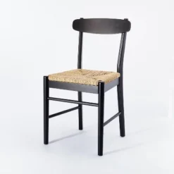 Logan Wood Dining Chair With Woven Seat - Threshold™ Designed With Studio McGee -Interior Sale Store GUEST a48fd9e6 3c2f 437a bb66 70671f884474