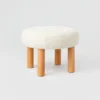 Kessler Round Tufted Faux Shearling Ottoman With Wood Legs Cream - Threshold™ Designed With Studio McGee 2 Kessler Round Tufted Faux Shearling Ottoman With Wood Legs Cream - Threshold™ Designed With Studio McGee -Interior Sale Store GUEST a4fb0eb2 b0c6 4a47 9481 a0cb784d8cb9