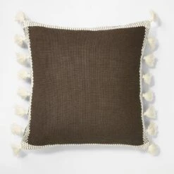 Woven Frame Square Throw Pillow With Side Tassels - Threshold™ Designed With Studio McGee -Interior Sale Store GUEST a8365913 19e8 419f a2c5 db9cc4be5f56