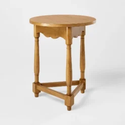 Scalloped Accent Table Light Oak - Threshold™ Designed With Studio McGee -Interior Sale Store GUEST ab0a21dd 471d 45e9 86bd 865a97242bae