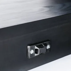 Console Table With Woven Rattan Shelf Black - Threshold™ Designed With Studio McGee -Interior Sale Store GUEST ace694e0 8779 47cd 88e0 f26dc4c34e37