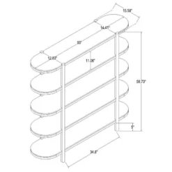 57" Portola Hills 5 Shelf Horizontal Bookcase - Threshold™ Designed With Studio McGee -Interior Sale Store GUEST b0ffd2cc a3d5 4cfa 8018 6df7d8fb0ee4
