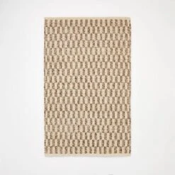 Checkered Stripe Rug Brown - Threshold™ Designed With Studio McGee -Interior Sale Store GUEST b2864ce6 6869 48dc 80bf 0c1c5704bc0f