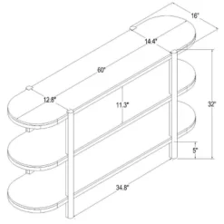 32" Portola Hills 3 Shelf Horizontal Bookcase - Threshold™ Designed With Studio McGee -Interior Sale Store GUEST b29322d3 efb6 44c0 a459 930a88eaa026