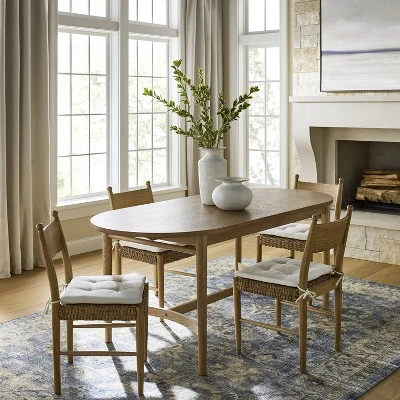 Cardamine Racetrack Dining Table Natural Wood - Threshold™ Designed With Studio McGee 3 Cardamine Racetrack Dining Table Natural Wood - Threshold™ Designed With Studio McGee