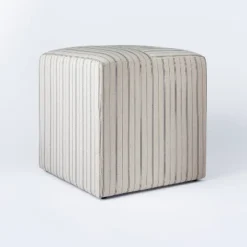 Lynwood Square Upholstered Cube - Threshold™ Designed With Studio McGee -Interior Sale Store GUEST b4c05613 02fb 4836 9f47 a7512f9a187c