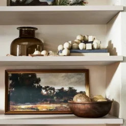 13.9" X 25.4" Horizontal Landscape Framed Canvas - Threshold™ Designed With Studio McGee: Digital Art Print, Polystyrene Gold Frame