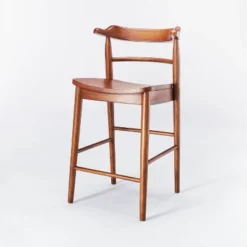 Kaysville Curved Back Wood Counter Height Barstool - Threshold™ Designed With Studio McGee -Interior Sale Store GUEST baa82fbe ac12 4c2a 9ae3 99bba3e5e2ba