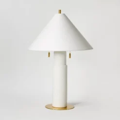 Ceramic Table Lamp With Tapered Shade White - Threshold™ Designed With Studio McGee -Interior Sale Store GUEST bb7258ec 5cd1 4f4f 84fa 7992eea042f1