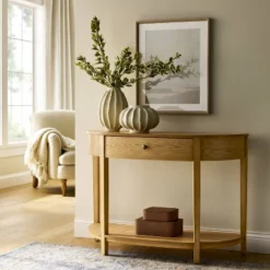 Harriett Console Table Natural Wood - Threshold™ Designed With Studio McGee