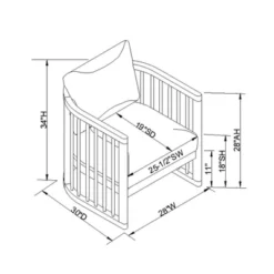 Richfield Barrel Spindle Back Accent Chair Cream/Natural - Threshold™ Designed With Studio McGee -Interior Sale Store GUEST bbb41ede da8a 4504 8108 f181a183083e