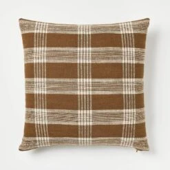 Woven Plaid Square Throw Pillow With Zipper Pull - Threshold™ Designed With Studio McGee -Interior Sale Store GUEST bdcb3ad6 b29d 498b a4db ec52e4deac8b