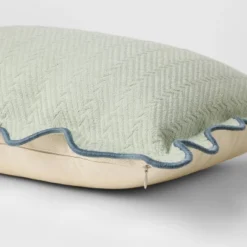 Lumbar Textured Easter Herring Bone Pillow Green Mirage - Threshold™ Design With Studio McGee -Interior Sale Store GUEST bed71eaf ac82 4db1 90ec 141ef94dc8a8