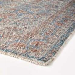 Persian Printed Poly/Wool Handmade Tufted Area Rug Blue/Brown - Threshold™ Designed With Studio McGee -Interior Sale Store GUEST c2499445 f497 4f0c a880 59deaca40142