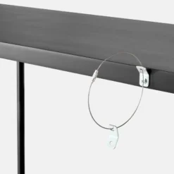 Metal And Rush Weave Top Console Table Black - Threshold™ Designed With Studio McGee: Mahogany Frame, Square Entryway Table -Interior Sale Store GUEST c8e6a554 484f 41f0 96f9 94f30e84c876