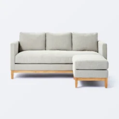 Woodland Hills Wood Base Sofa Light Gray - Threshold™ Designed With Studio McGee -Interior Sale Store GUEST ccca059c 0892 4548 9413 b055d1449dad