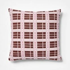 Square Woven Grid Pillow Purple/cream/rust - Threshold Designed With Studio McGee 7 Square Woven Grid Pillow Purple/cream/rust - Threshold Designed With Studio McGee -Interior Sale Store GUEST ccfc74f0 8cc1 4354 b177 93eabde7fe37