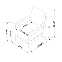Park Valley Ladder Back Wood Arm Accent Chair - Threshold™ Designed With Studio McGee -Interior Sale Store GUEST ce32bc3c bd47 42a8 bac8 4fae9f0aa812