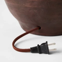 Large Earthy Table Lamp With Whipstitch Shade - Threshold™ Designed With Studio McGee -Interior Sale Store GUEST d00bdc21 bb3f 4aab 867b 8d58e68a03cd