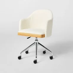 Upholstered Adjustable Height Office Chair Cream - Threshold™ Designed With Studio McGee 13 Upholstered Adjustable Height Office Chair Cream - Threshold™ Designed With Studio McGee -Interior Sale Store GUEST d224fb01 115c 4000 99c8 ec6d89de4357