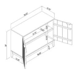 Thousand Oaks Wood Scalloped 2 Door Cabinet Brown - Threshold™ Designed With Studio McGee -Interior Sale Store GUEST d30afdbb 7d2d 42ce bb10 d47b620b3648