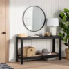 Console Table With Woven Rattan Shelf Black - Threshold™ Designed With Studio McGee 2 Console Table With Woven Rattan Shelf Black - Threshold™ Designed With Studio McGee -Interior Sale Store GUEST d5ca4c7c 21dc 4418 b881 7ad5a979e147