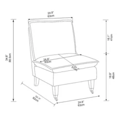 Talbert Pillow Top Slipper Chair With Casters - Threshold™ Designed With Studio McGee 13 Talbert Pillow Top Slipper Chair With Casters - Threshold™ Designed With Studio McGee -Interior Sale Store GUEST e0bab953 1f7d 4f4e 8ce3 e3efe8d56101