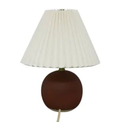 Oval Table Lamp With Pleated Shade (Includes LED Light Bulb) Red - Threshold™ Designed With Studio McGee -Interior Sale Store GUEST e5143a64 39d0 4be9 a866 b25ebc7adbda