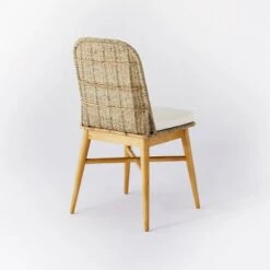 Juniper Woven Dining Chair With Cushion Natural - Threshold™ Designed With Studio McGee -Interior Sale Store GUEST e8172ff7 020a 4ddb b645 ad2c009ce2f1