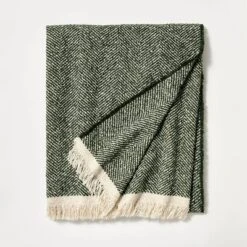 Herringbone Frayed Edges Throw Blanket - Threshold™ Designed With Studio McGee -Interior Sale Store GUEST e87e4b7c aac5 4211 a82d df91d6572638