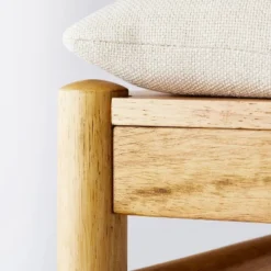 Emery Wood Counter Height Barstool With Upholstered Seat And Sling Back Natural - Threshold™ Designed With Studio McGee -Interior Sale Store GUEST e8ec7e51 c160 4262 8af2 ab79b157278d