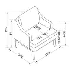 Howell Upholstered Accent Chair With Wood Base - Threshold™ Designed With Studio McGee -Interior Sale Store GUEST eaa765f5 26c5 4ecb 8f54 dd96378e2465