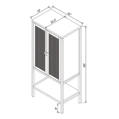 66" East Bluff Woven Cabinet Black - Threshold™ Designed With Studio McGee -Interior Sale Store GUEST f0f96919 4336 4aac bf37 3083b43583f1