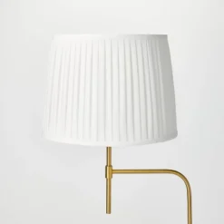 Adjustable Floor Lamp Brass Iron With Pleated Shade - Threshold™ Designed With Studio McGee -Interior Sale Store GUEST f12e2a38 516f 4c34 9b60 6505701f5116
