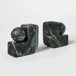 Set Of 2 Marble Bookends Green - Threshold™ Designed With Studio McGee -Interior Sale Store GUEST f1581c12 31f9 417c 82f1 82b552c03170